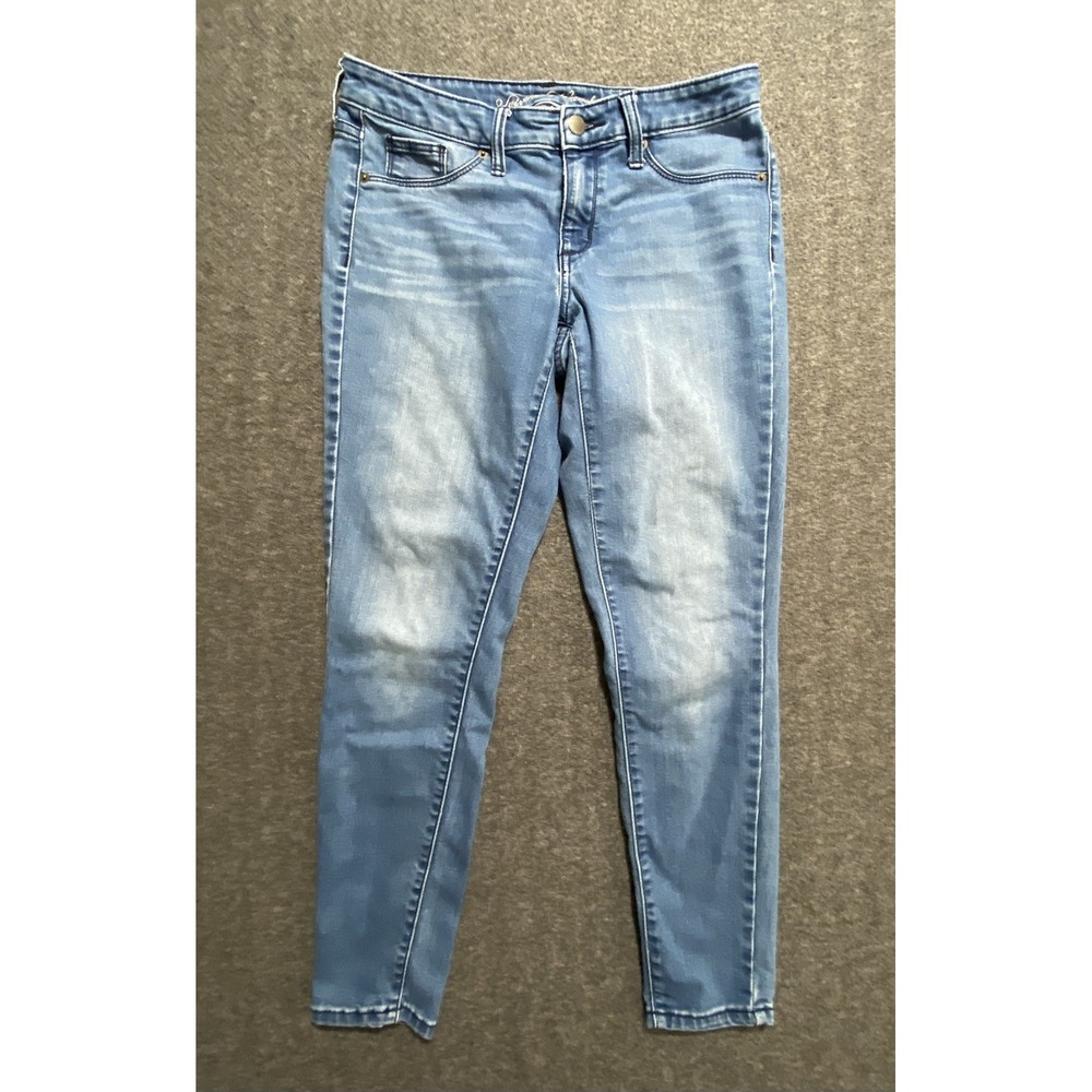 Universal Thread Women's Blue Straight Mid Rise Jogging Stretch Jeans Size 6/28S
